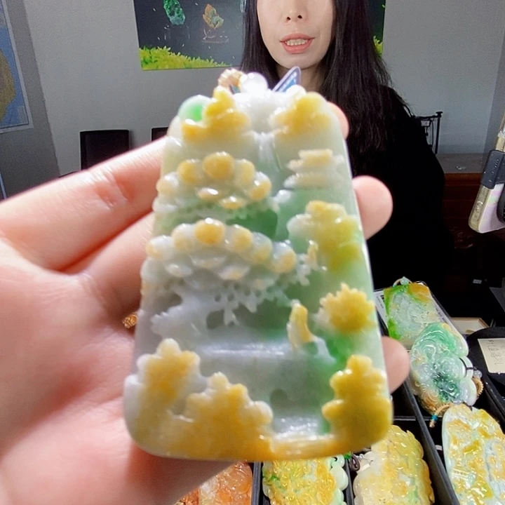 颈饰未镶嵌翡翠翡翠