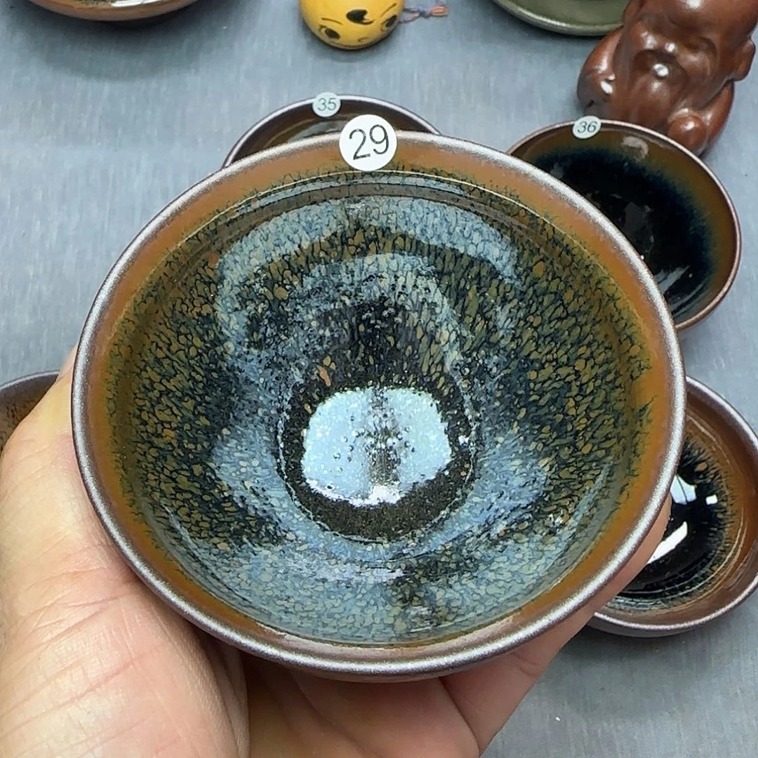 ****夜茶盏印春堂柴烧建盏