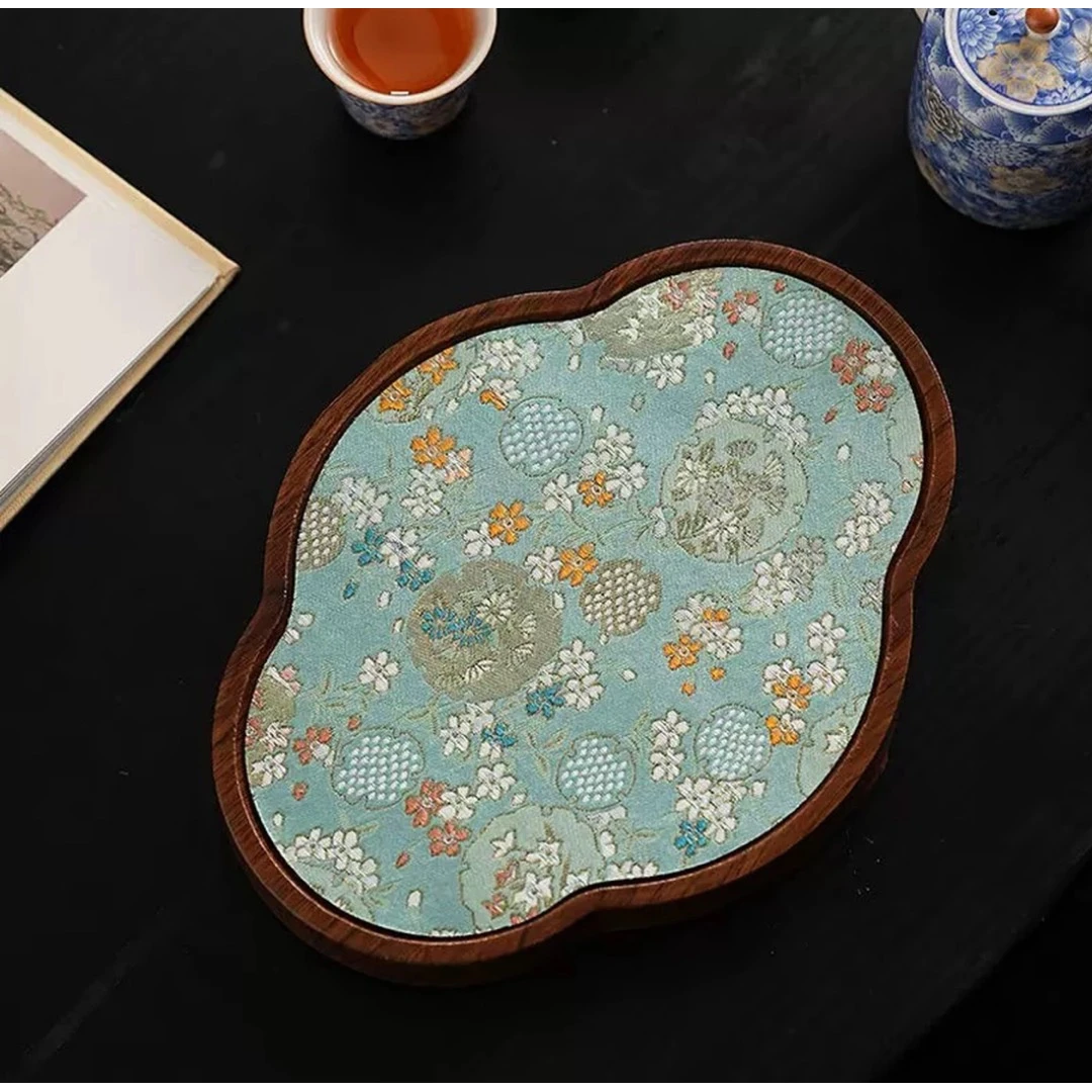 花瓣圆茶盘-4515