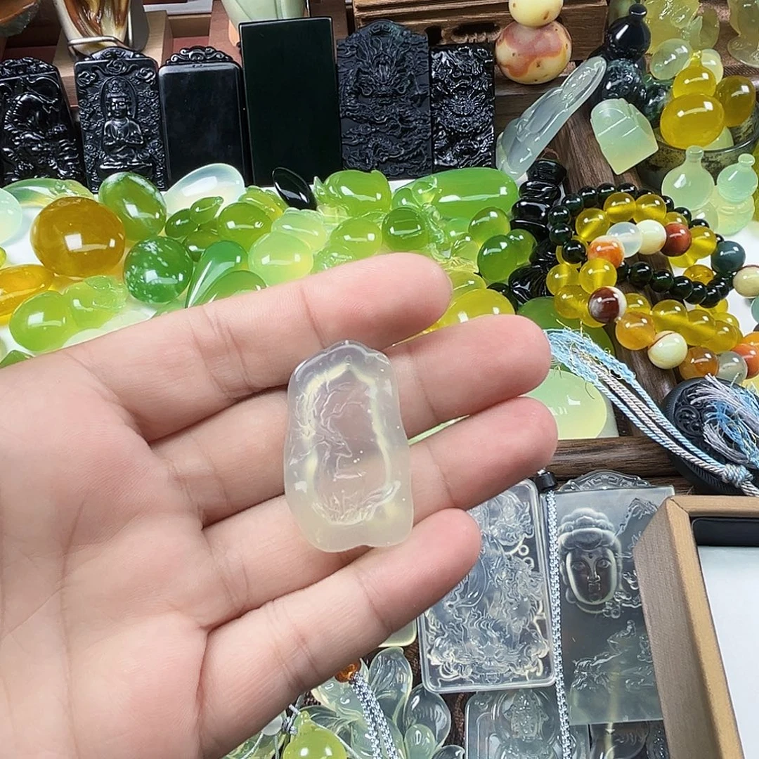 风***来岫玉未镶嵌吊坠(不含链)