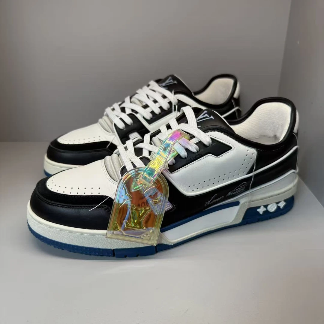 90新 LouisVuitton/路易威登 藤原浩联名trainer黑白板鞋