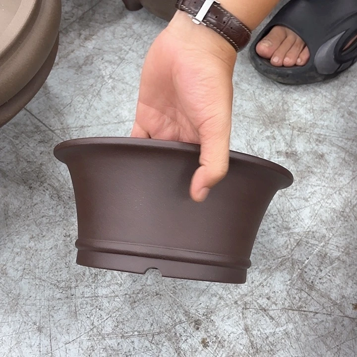 紫砂花盆紫砂的颜色很好看