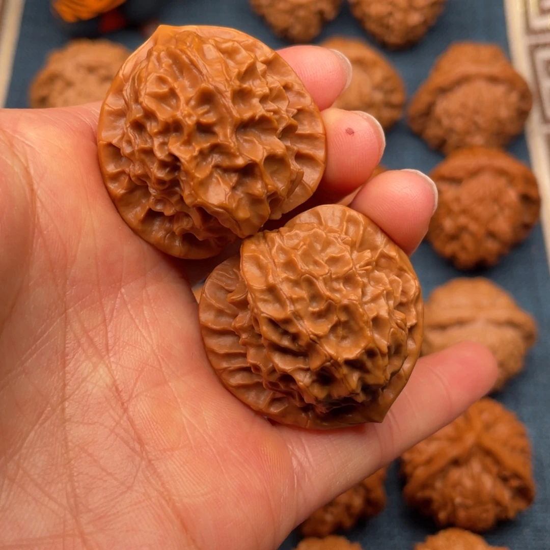 把件文玩核桃35.5精品龙鳞