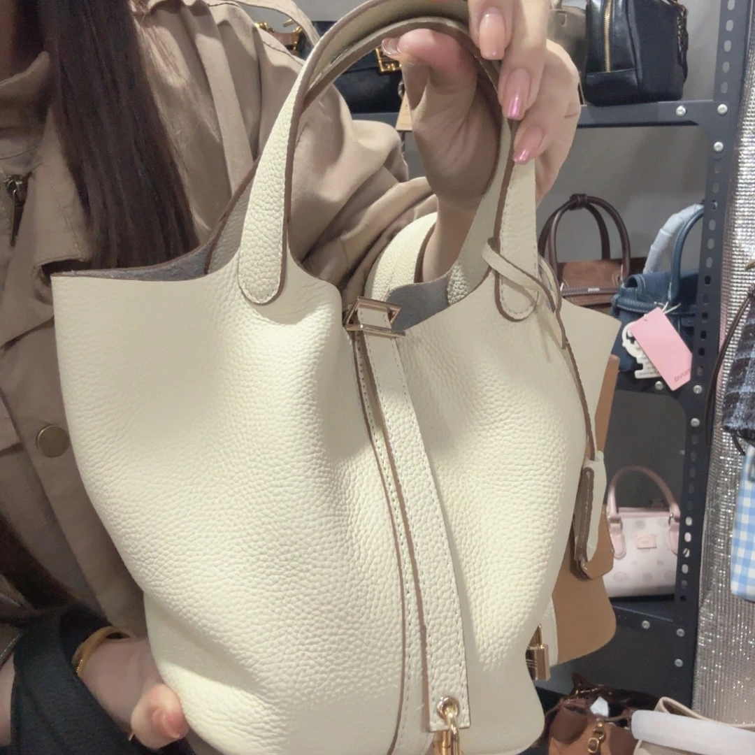 小牛皮（革）菜篮子手提