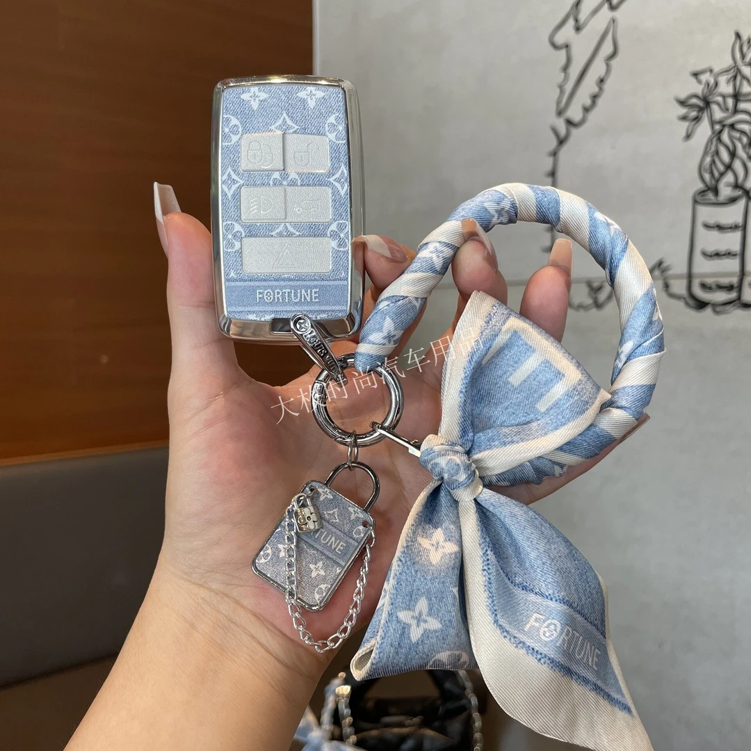 适用路虎揽胜钥匙套卫士极光发现运动版神行4男5星脉女高端壳扣包