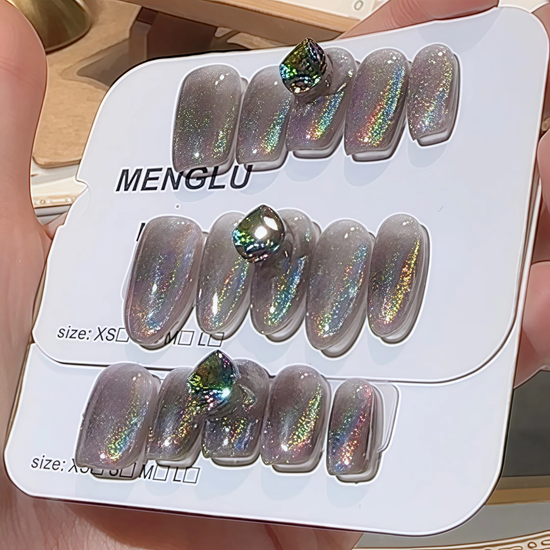 淘气包 纯手工穿戴甲十片装