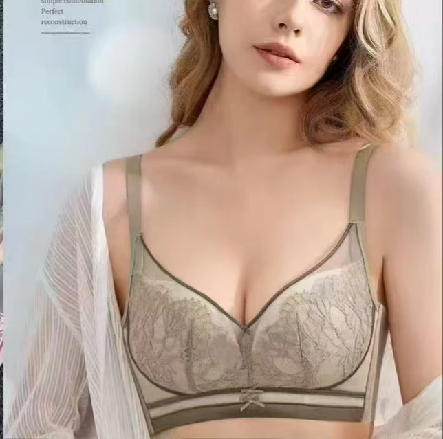 女款乳胶棉蕾丝聚拢文胸36-8838