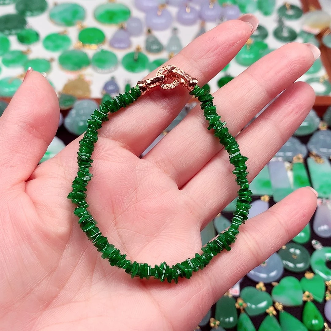 翡翠未镶嵌颈饰天然翡翠A货