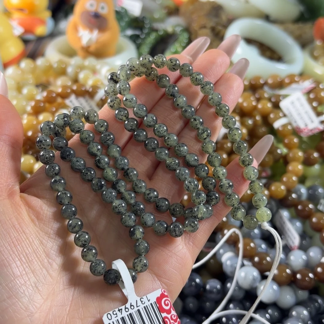 和田玉未镶嵌手串60