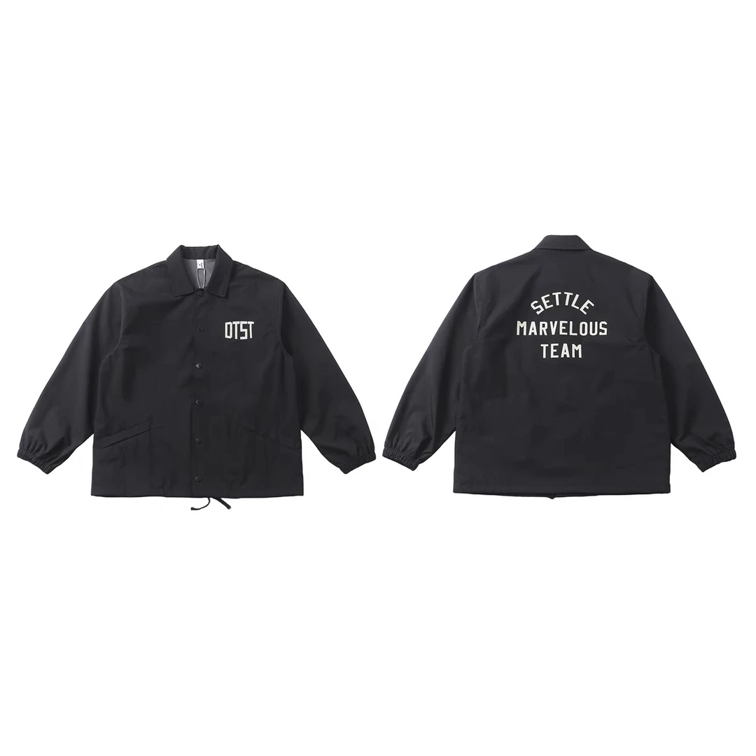 情侣款美式复古贾斯丁比伯坎爷同款春季新款三防教练夹克冲锋外套