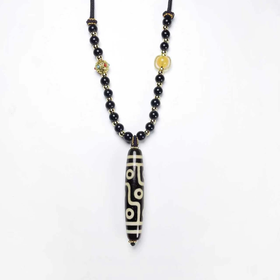 非金属珐琅吊坠 九眼天珠吊坠