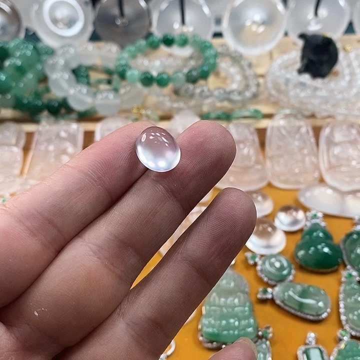 石英质玉平安扣未镶嵌