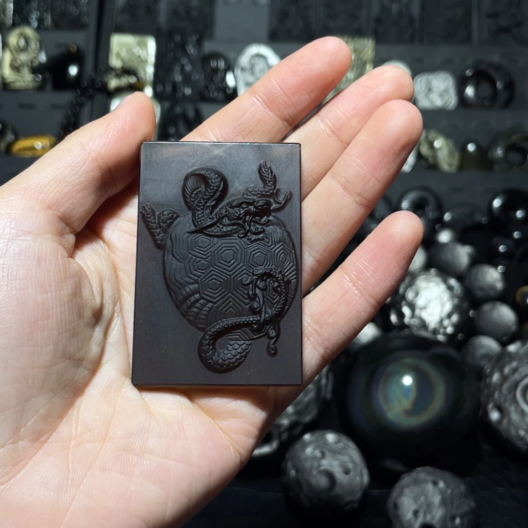 富***力黑曜岩未镶嵌珠宝奇石