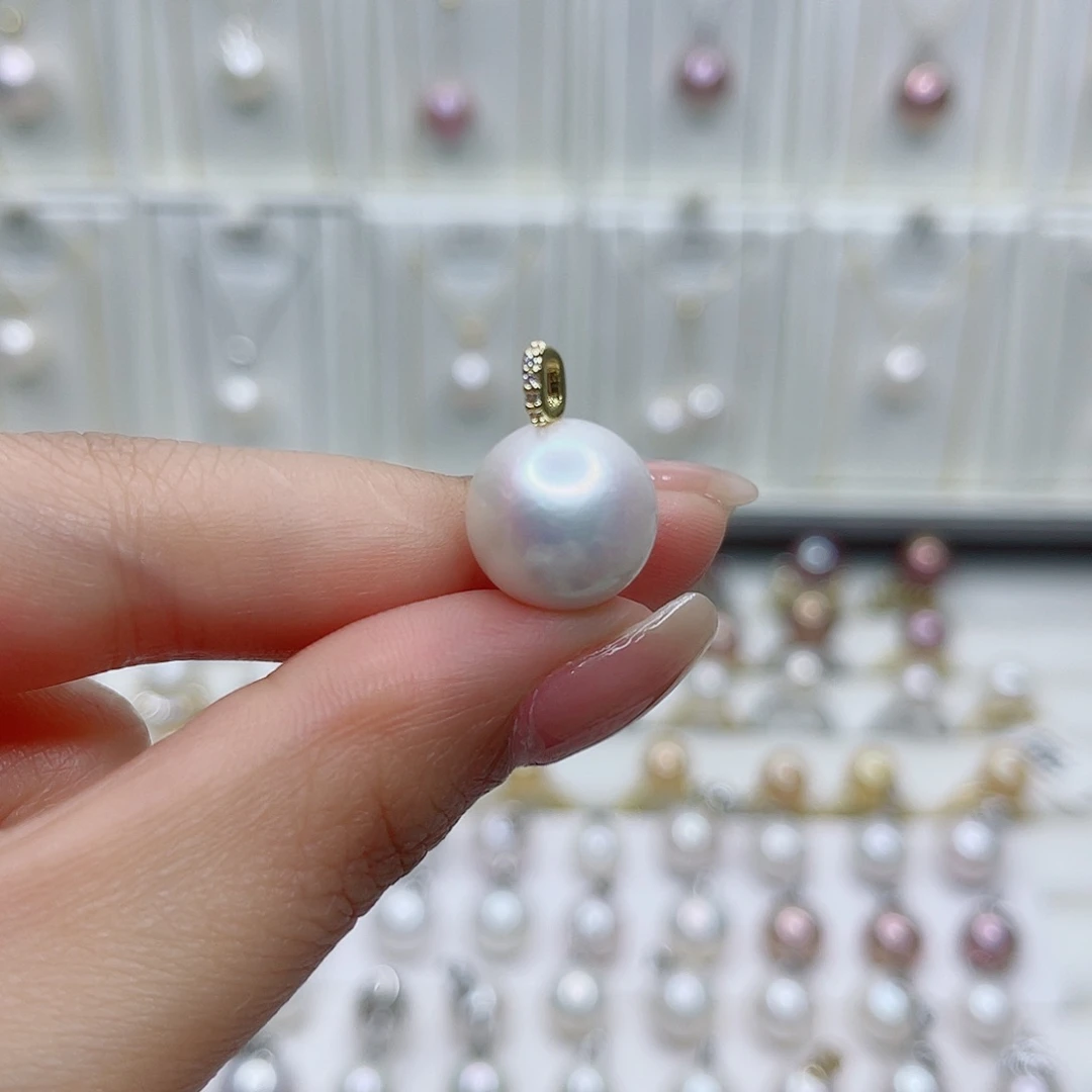 淡水珍珠未镶嵌吊坠(赠链)