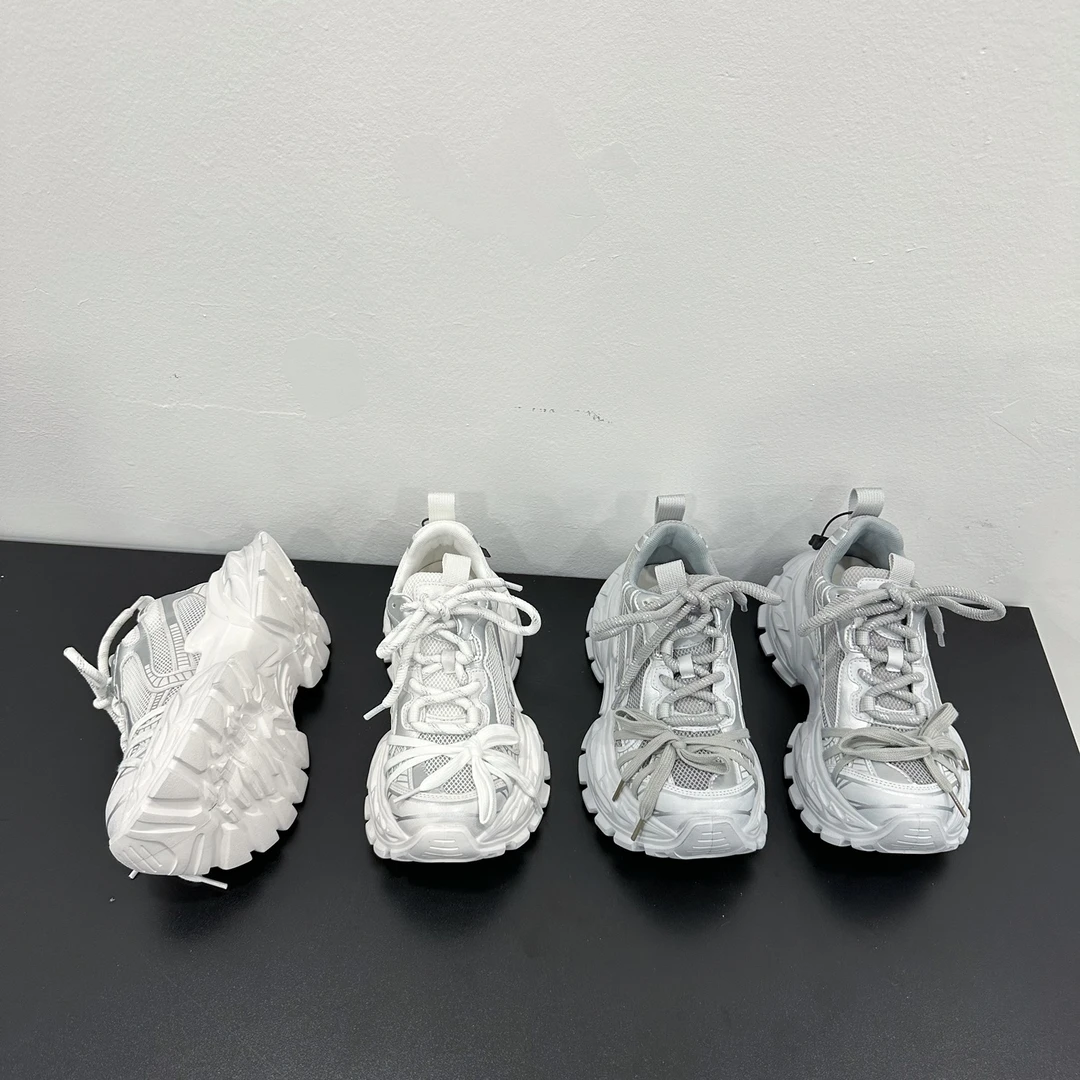 2025夏季新款绑带厚底老爹鞋女网面透气时尚百搭休闲鞋