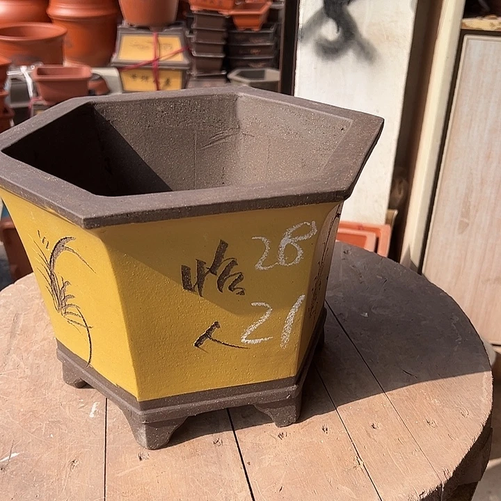 紫砂花盆透气花盆