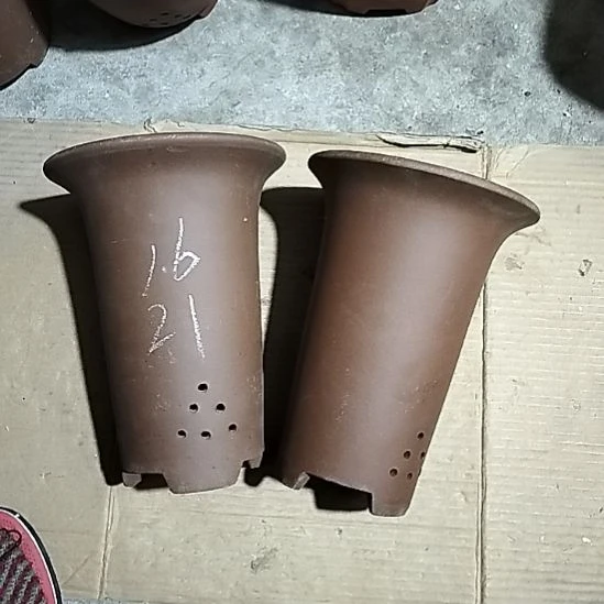 紫砂小号兰花紫泥两个