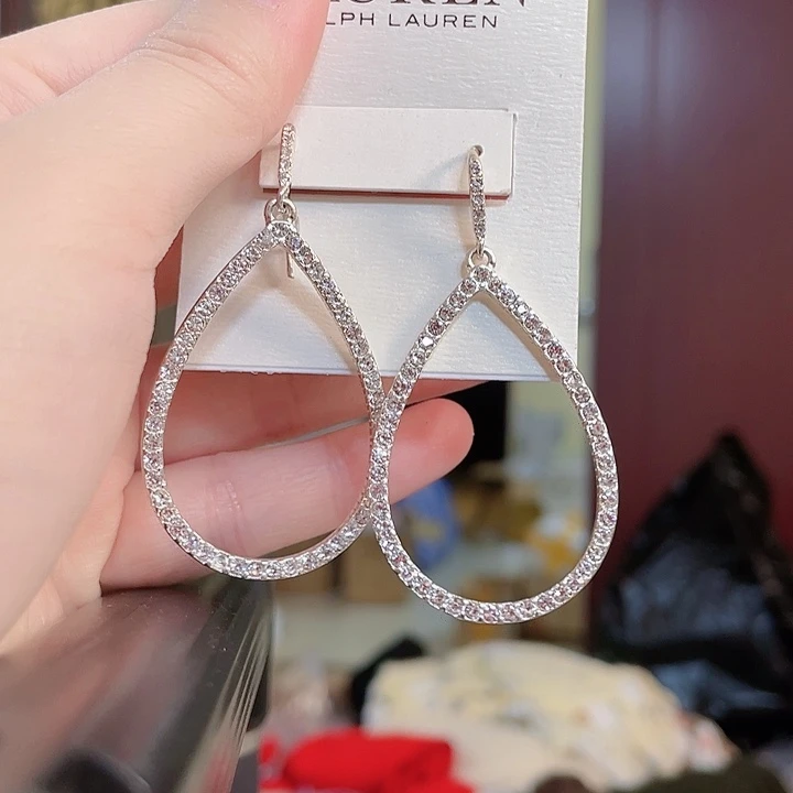 三醋酯纤维小马银色耳钉