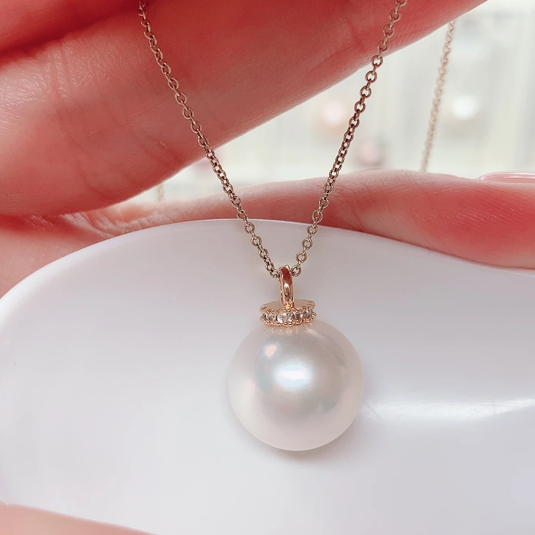 合金淡水珍珠吊坠(赠链)