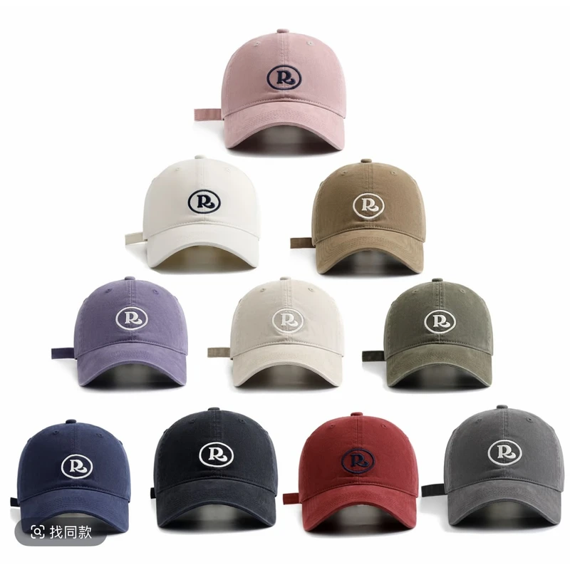 【R标】刺绣情侣男女棒球帽鸭舌帽春秋潮牌韩版显脸小遮阳帽帽子