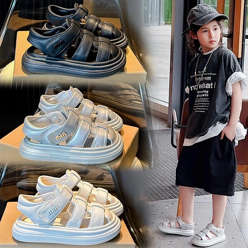 ABC儿童凉鞋夏季2025新款洋气宝宝凉鞋罗马女童沙滩鞋软底宝宝鞋