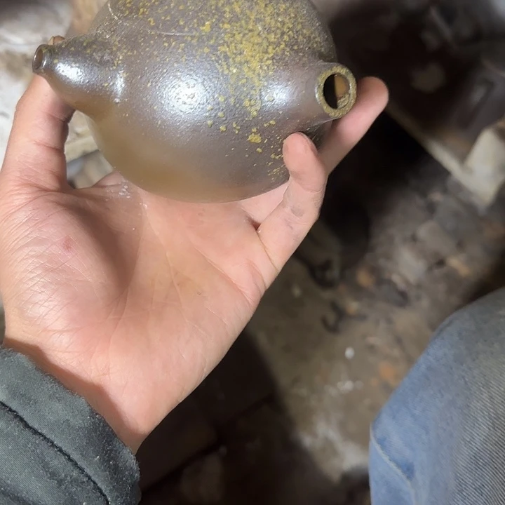 刀***雨茶壶紫泥坭兴陶龙窑柴烧