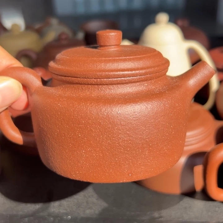 茶壶紫砂粗砂紫泥德中180cc
