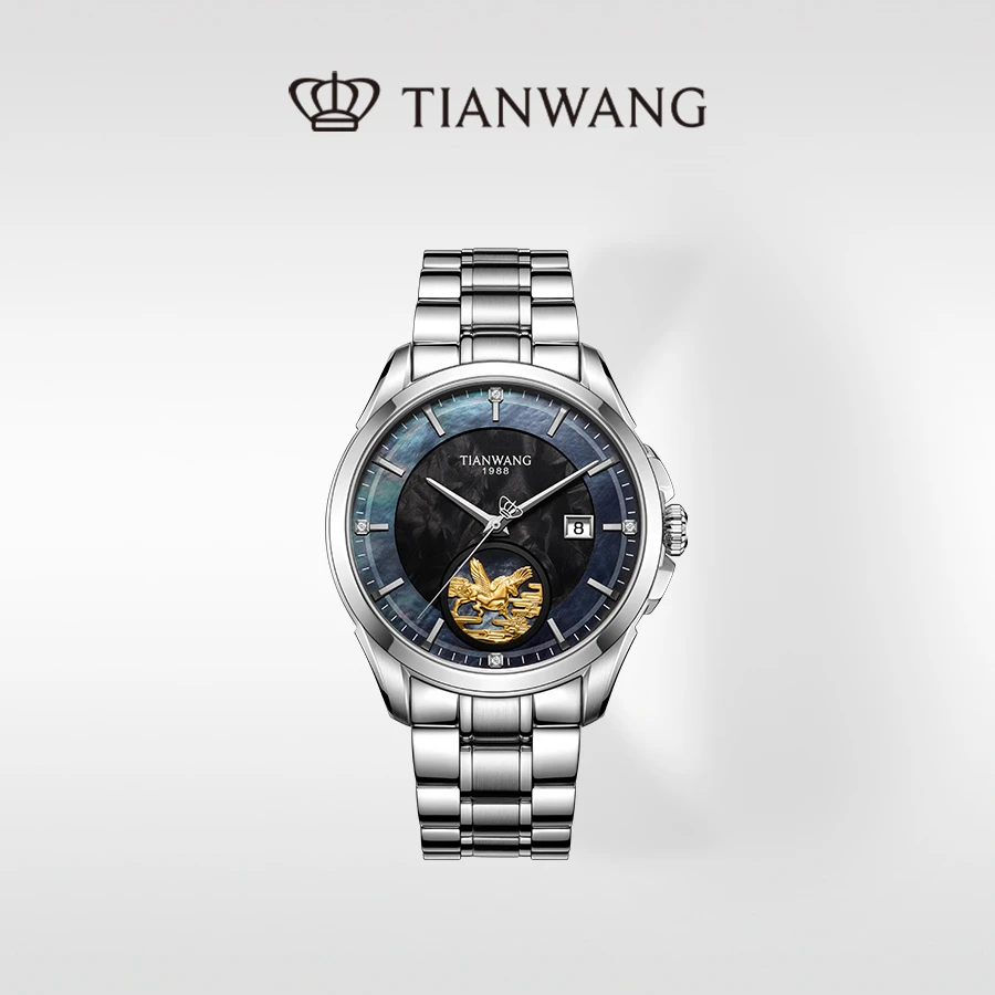 天王表传奇系列18K经典天马成祥男款全自动机械GS51150S.D.S.KB