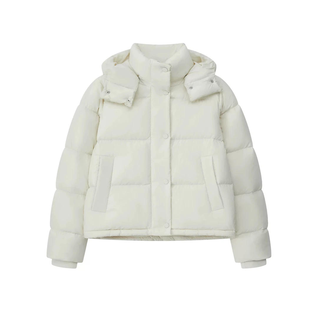 新国标长袖保暖泡芙羽绒服休闲加厚女士冬季宽松上衣秋冬女装百搭