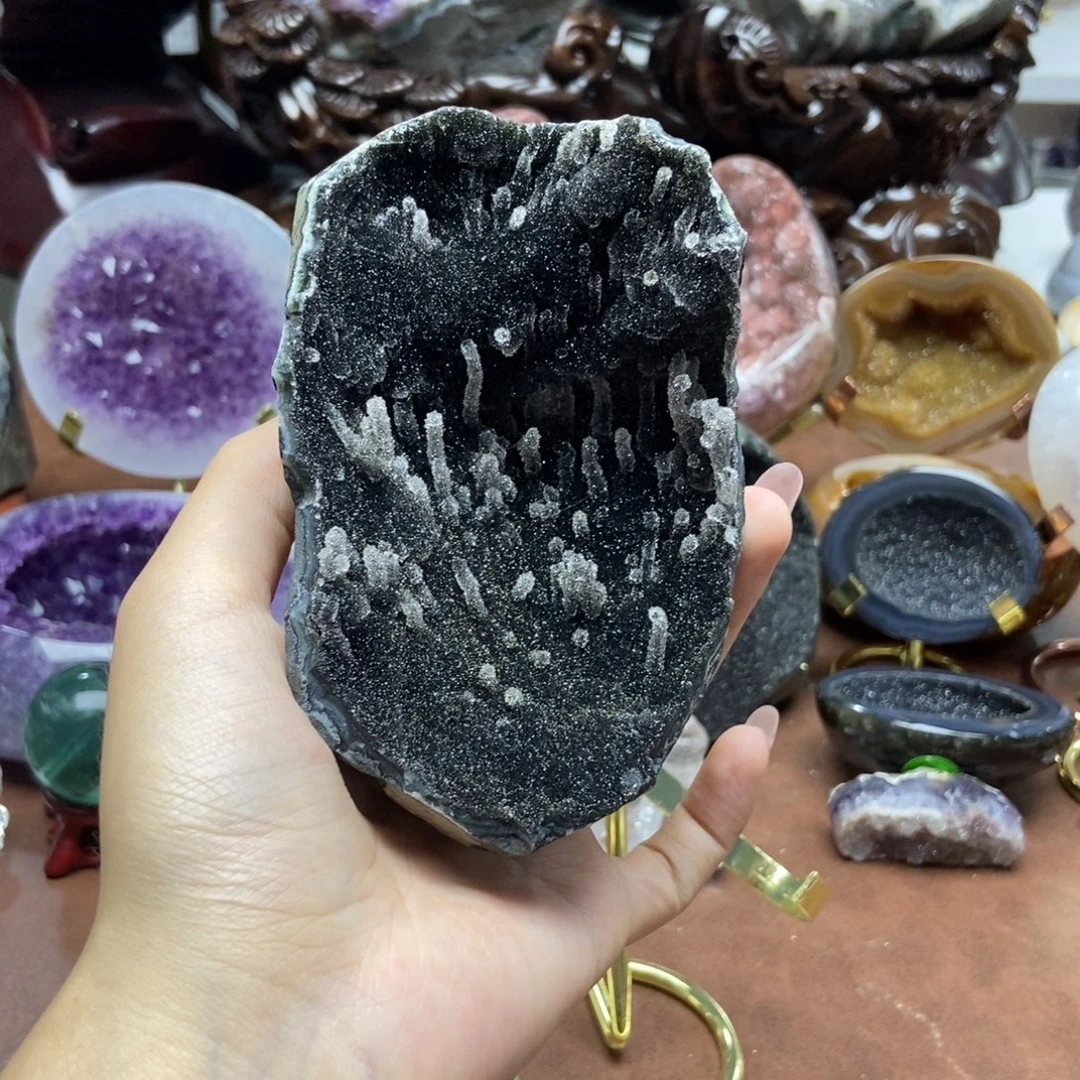 紫晶摆件未镶嵌水晶