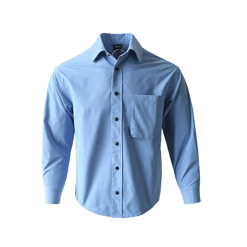 【素雅大方】防水透气！3D立裁矩阵网格防撕裂秋冬男女情侣衬衫衬衣