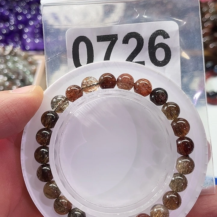 未镶嵌手链水晶黑金超七手链卡7
