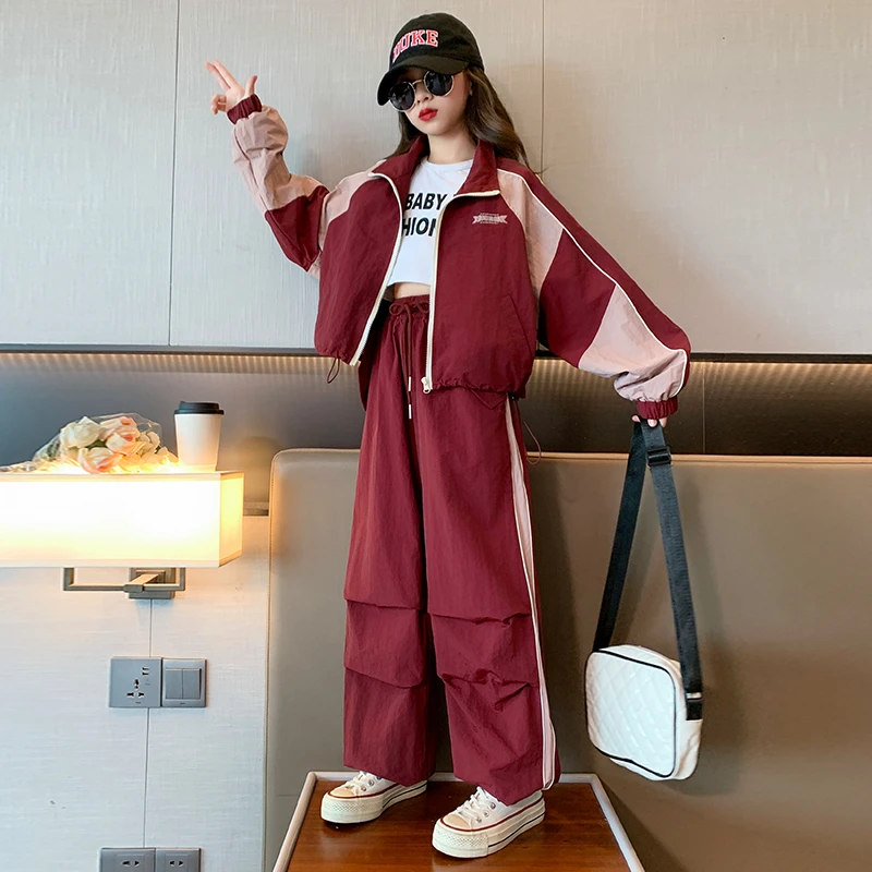 女童套装秋装2025新款洋气儿童装时髦中大童春秋款女孩秋季两件套