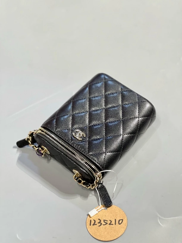 95新 Chanel/香奈儿 夏七中古/竖版盒子单肩包/1235210