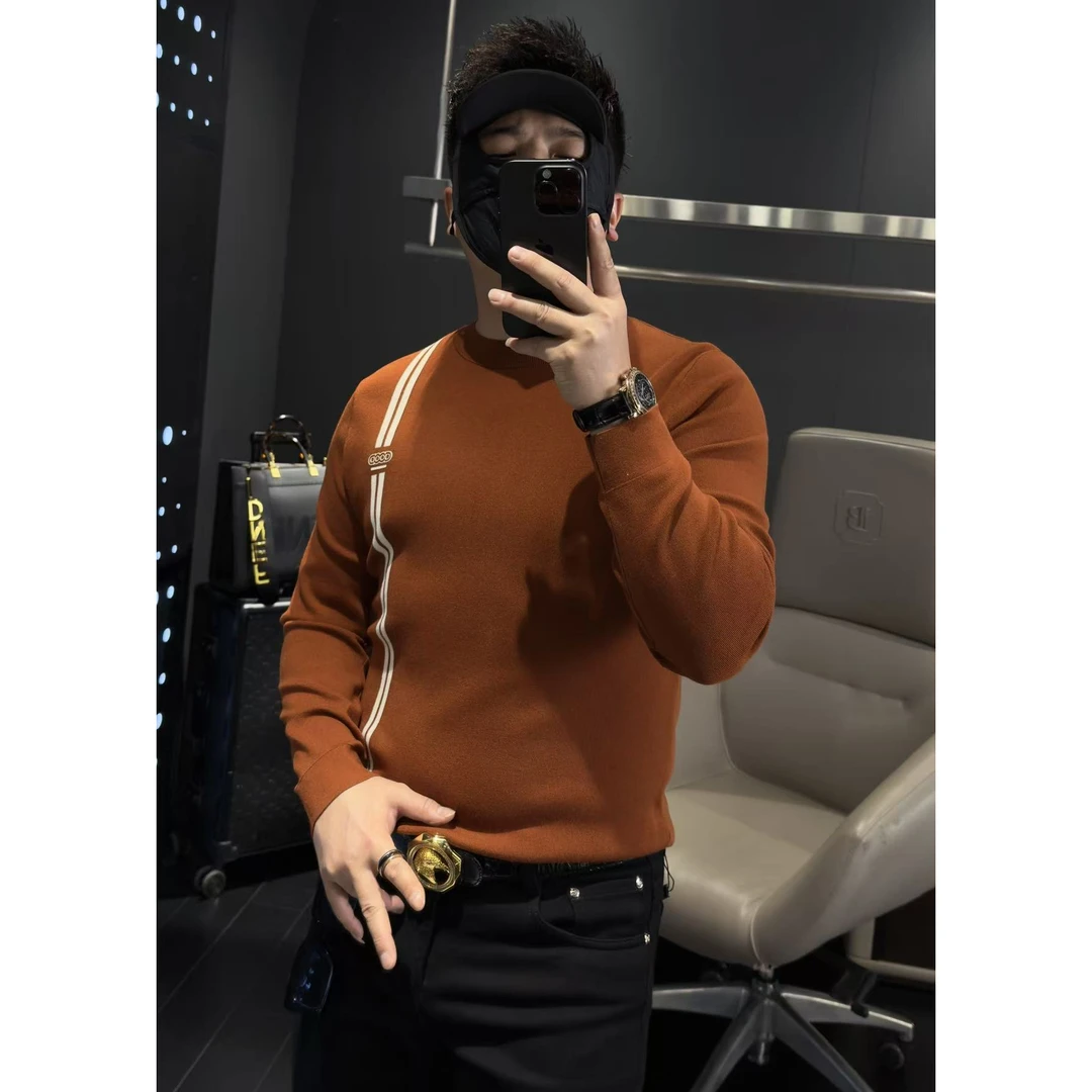 【马哥严选】秋冬新款男士精纺长袖羊绒衫可机洗不起球百搭有型