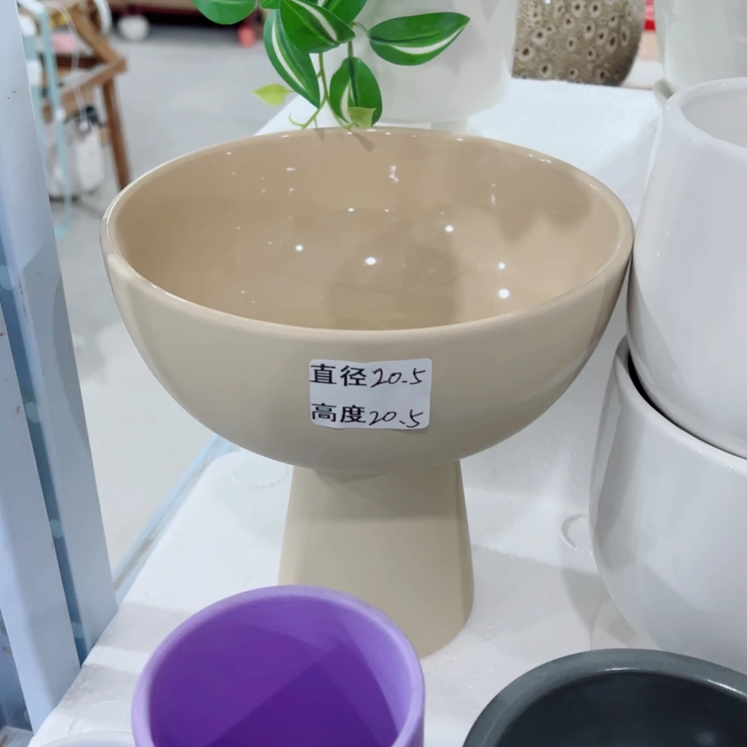 有孔，陶瓷花盆满10米包邮发货