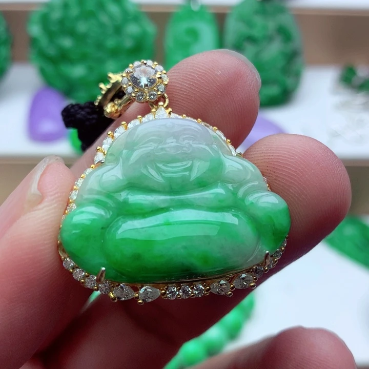 翡翠未镶嵌吊坠(不含链)