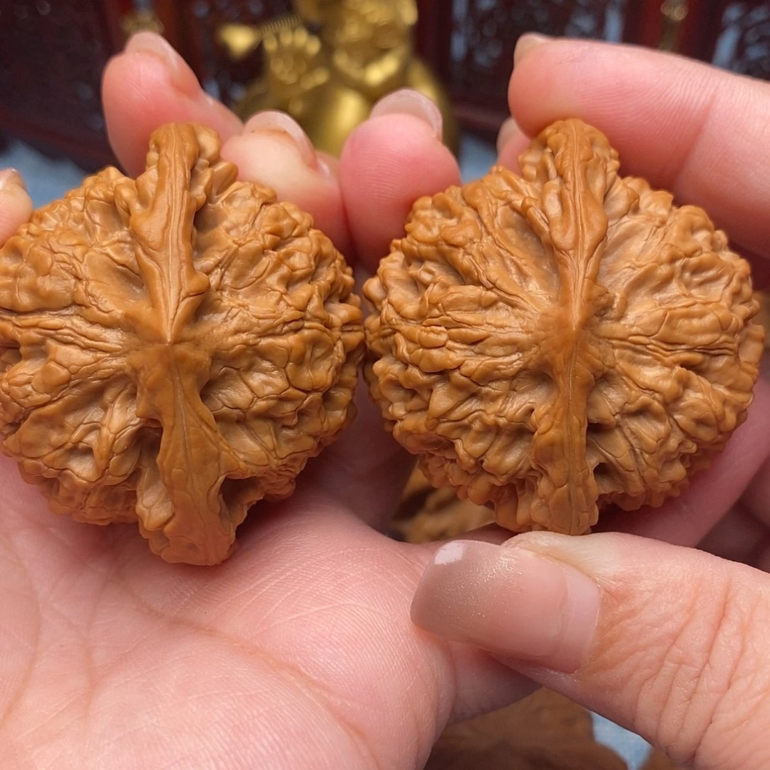 文玩核桃把件50全品麒麟纹官帽