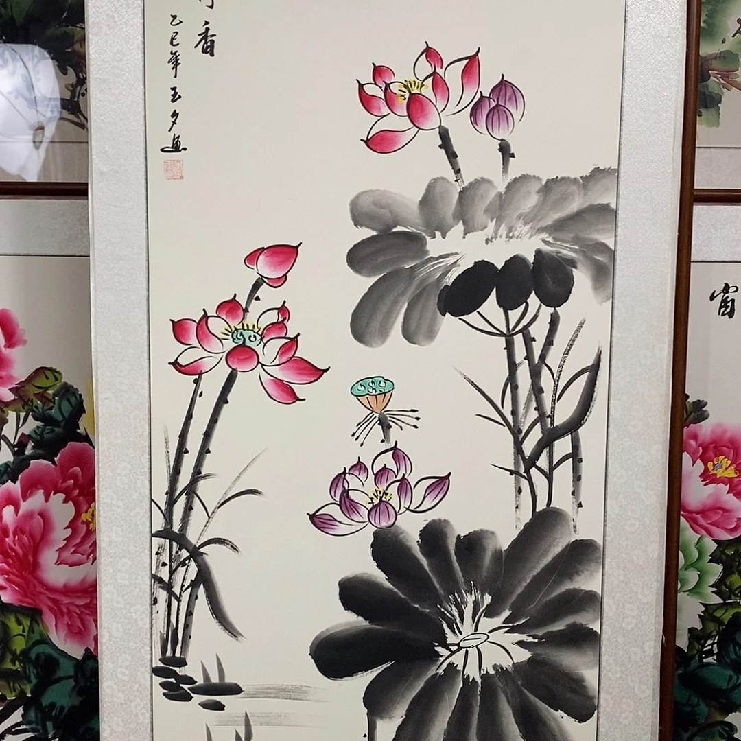 国画带框尺寸62✖️122厘米