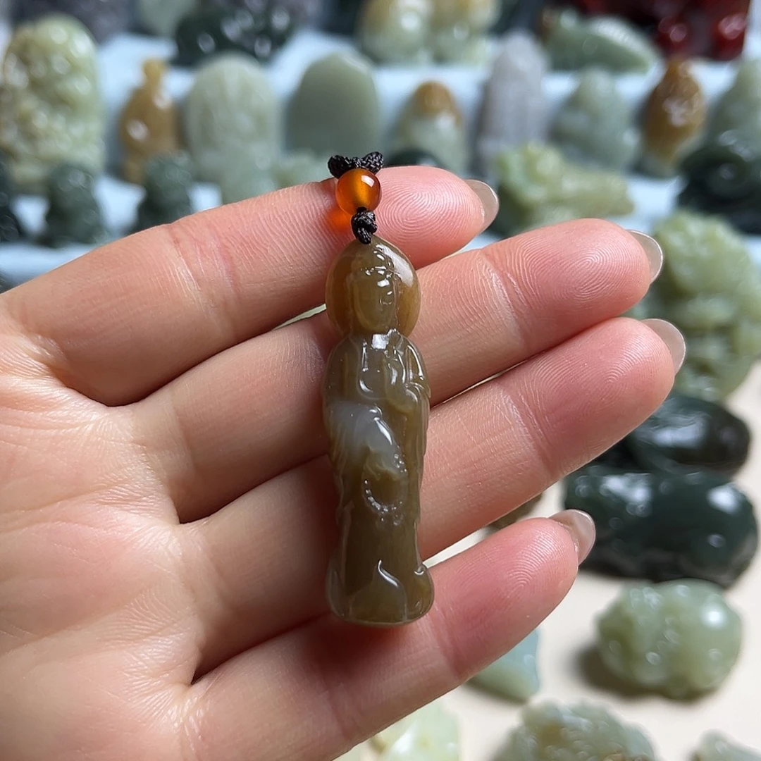 和田玉未镶嵌挂件