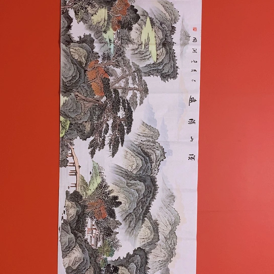 国画山水花鸟国画作品
