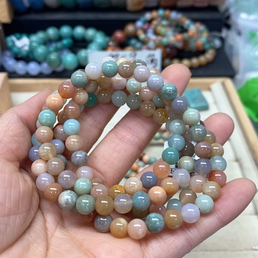 硅化珊瑚（珊瑚玉）手链未镶嵌057