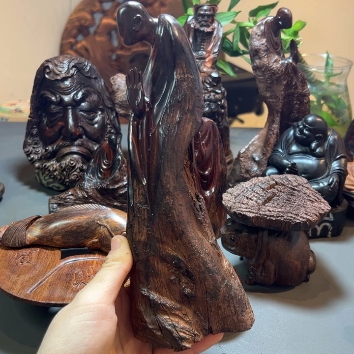 s***h木大红酸枝无相佛摆件