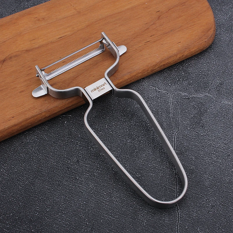 日本430刀头304不锈钢水果削皮刀厨房多功能瓜果刨皮去皮刮皮器