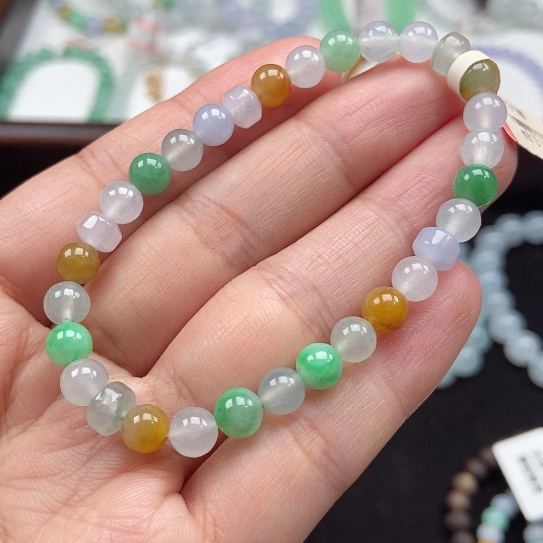 淼***淼翡翠未镶嵌手串卡6