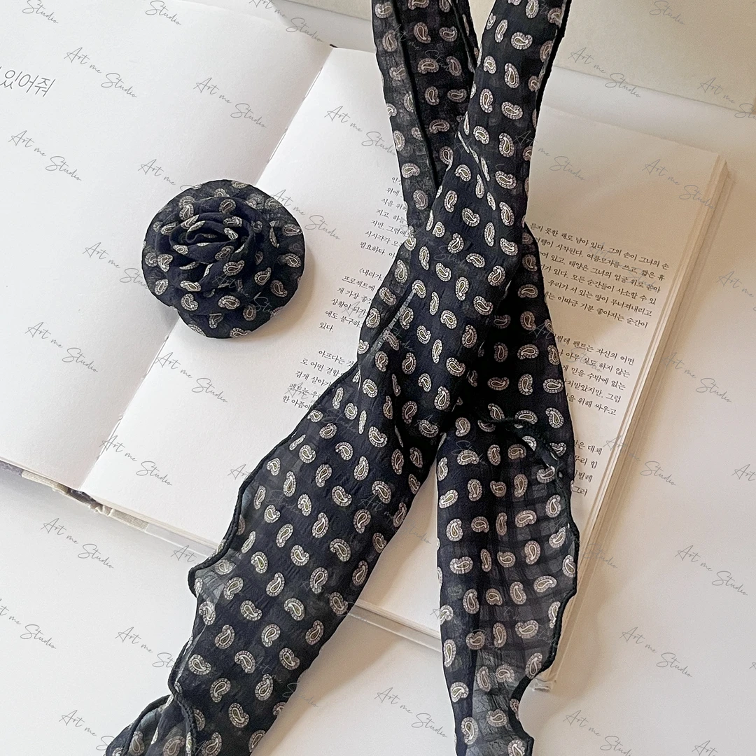 3姐【波点玫瑰 丝巾】气质百搭时尚     S34135