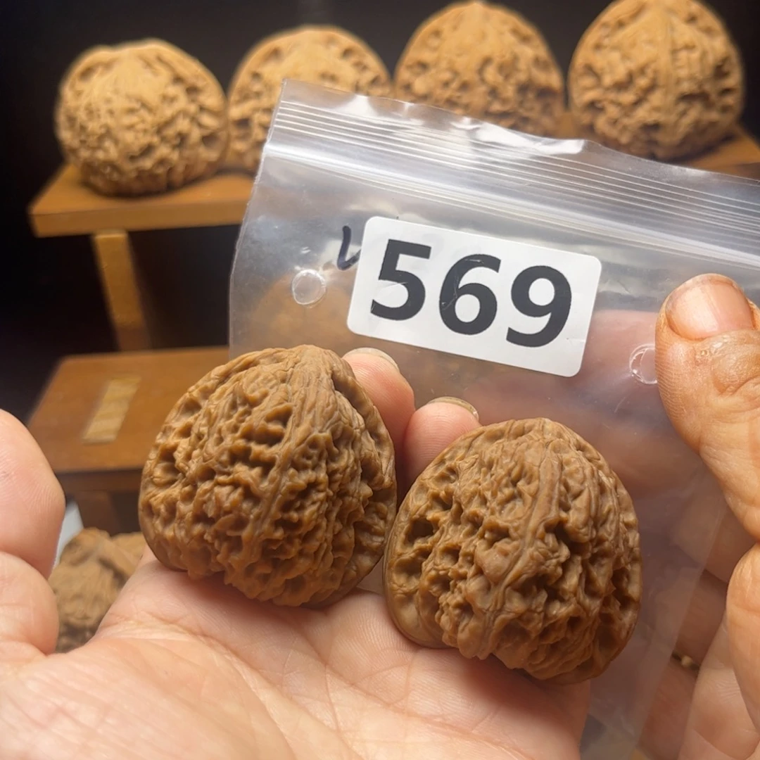 吊坠文玩核桃三角将39