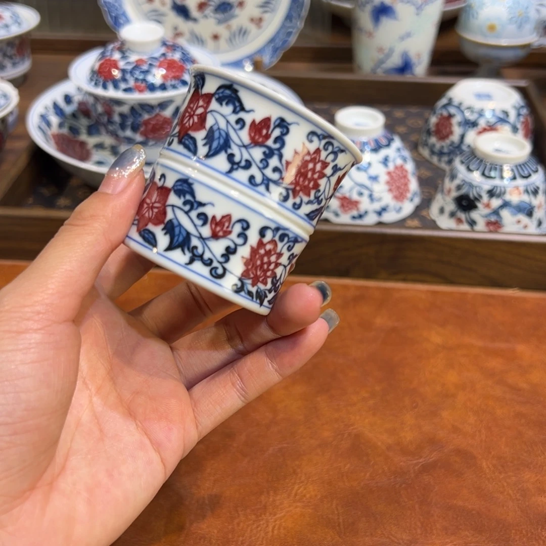 摆件陶瓷景德镇茶器百宝箱