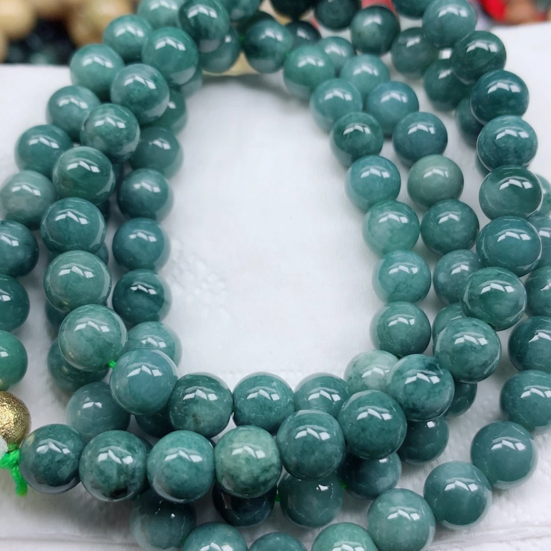 翡翠未镶嵌颈饰珠子翡翠