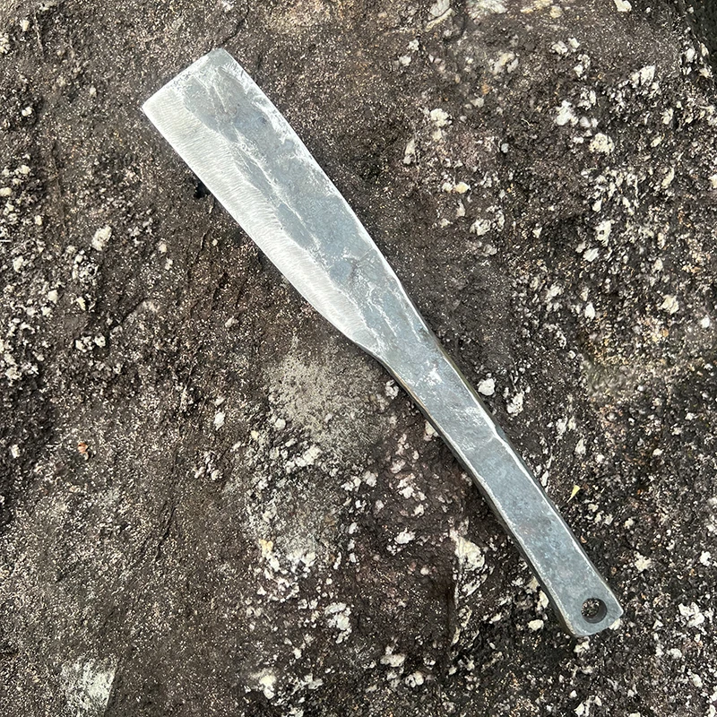 39纯手工一体弹簧钢锻打长坨柴刀户外绑绳实用钢火好锋利长排障刀